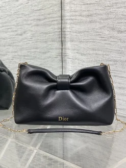 DIOR Shoulder Bags Lambskin Leather (Black-Gold) 26X16X10CM F80202608060419