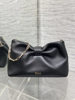 Alternative view of DIOR Shoulder Bags Lambskin Leather (Black-Gold) 26X16X10CM F80202608060419