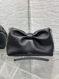 DIOR Shoulder Bags Lambskin Leather (Black-SiDIORer) 26X16X10CM F80202608060428