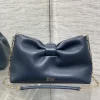 DIOR Shoulder Bags Lambskin Leather (Blue-Gold) 26X16X10CM F80202608060424