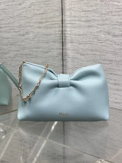Alternative view of DIOR Shoulder Bags Lambskin Leather (Light Blue-Gold) 26X16X10CM F80202608060417