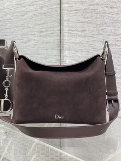 DIOR Shoulder Bags Leather (Brown-SiDIORer) 28X24X8CM G20202608060463