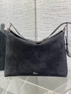 Alternative view of DIOR Shoulder Bags Suede Leather (Black-SiDIORer) 39X29X11CM H00202608060453
