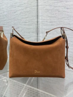 Alternative view of DIOR Shoulder Bags Suede and Leather (Brown-SiDIORer) 28X24X8CM G20202608060472