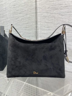 Alternative view of DIOR Shoulder Bags VeDIORet Leather (Black-Gold) 33X27X9CM G60202608060455