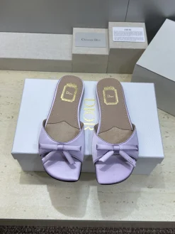 DIOR Slides Waxed Calfskin & Silk EU34-43 B80202608032556