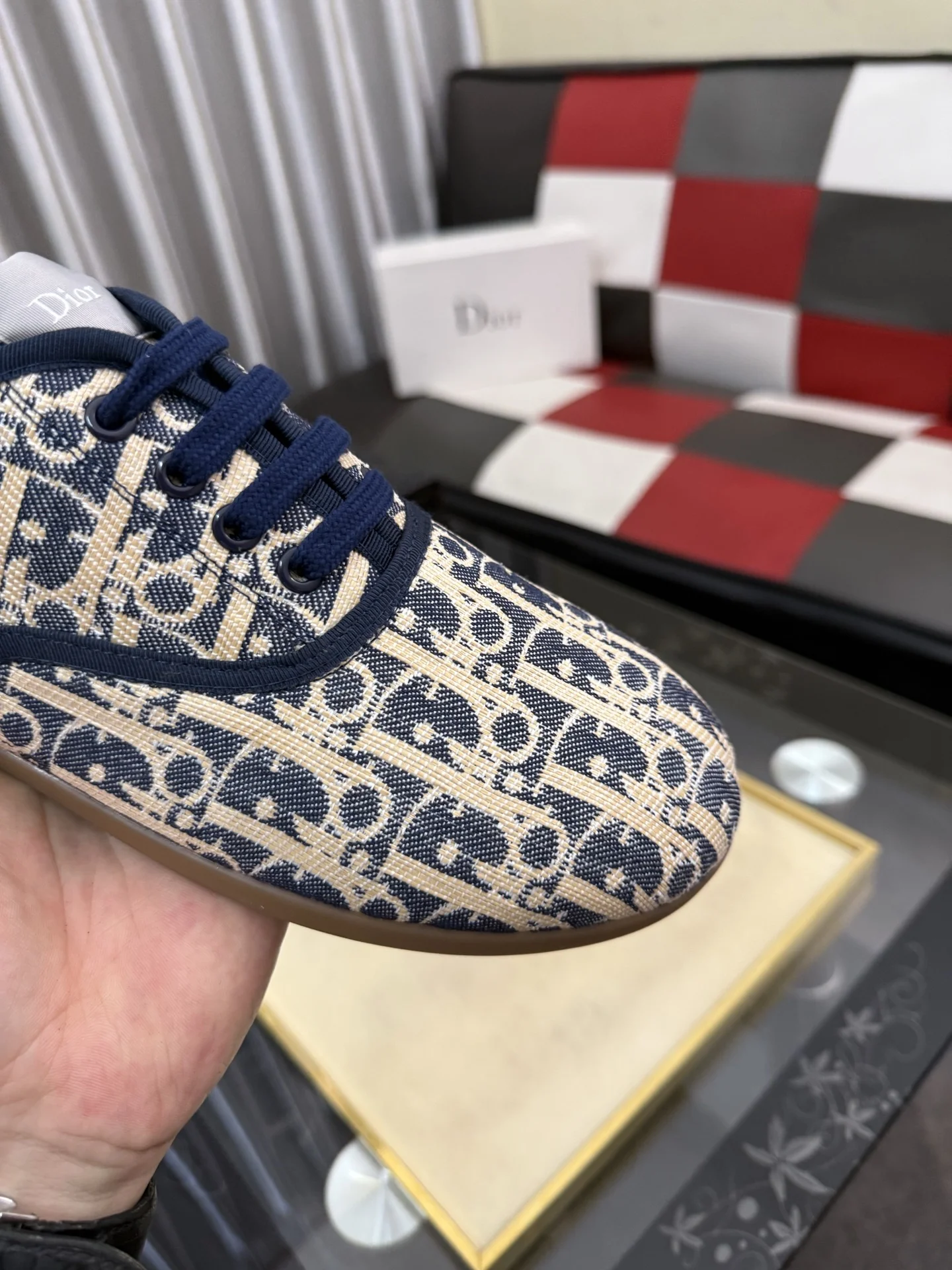 DIOR Sneakers Leather & Lambskin EU38-44 A90202608030177 - Image 6