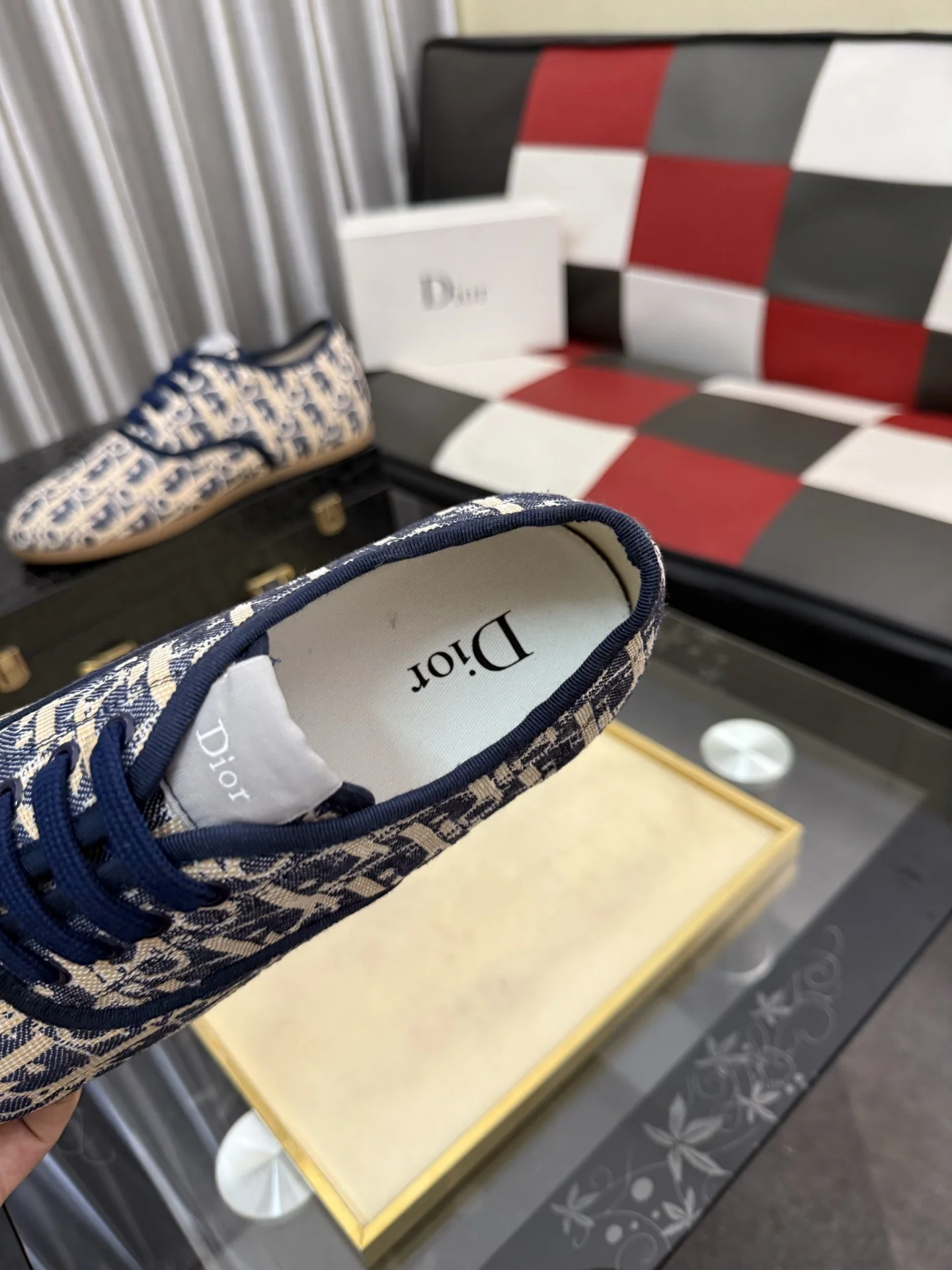 DIOR Sneakers Leather & Lambskin EU38-44 A90202608030177 - Image 8
