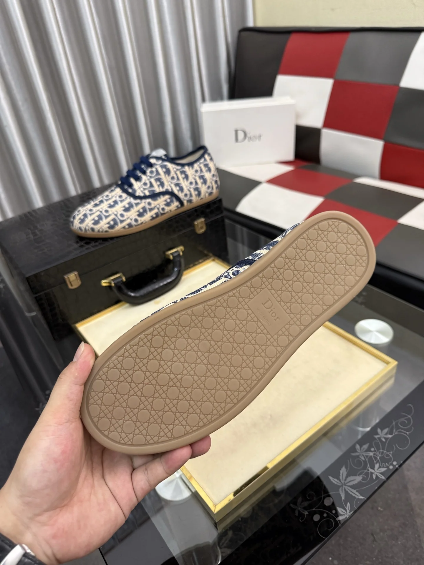DIOR Sneakers Leather & Lambskin EU38-44 A90202608030177 - Image 9