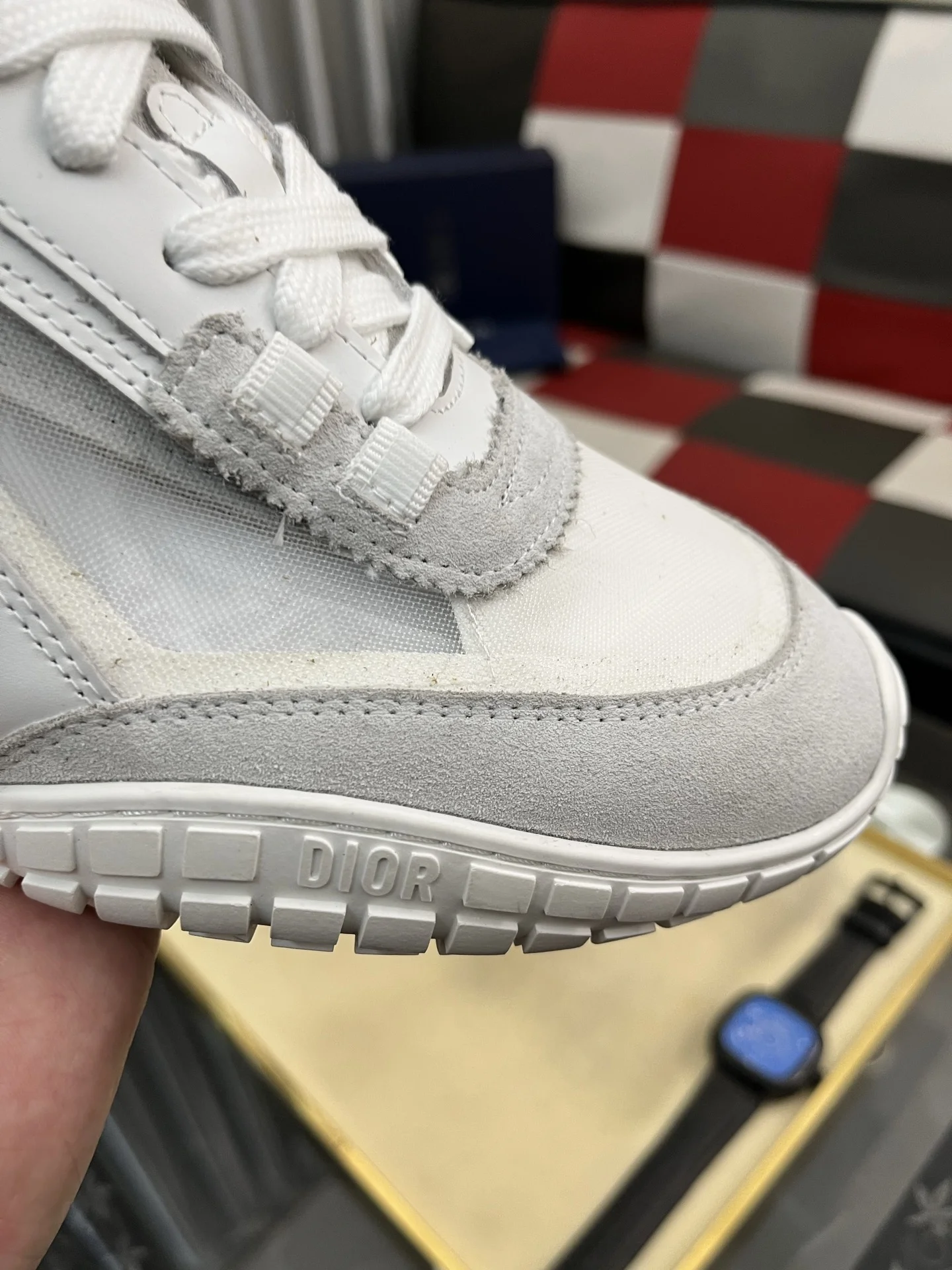 DIOR Sneakers Mesh Leather EU38-44 B40202608030147 - Image 6