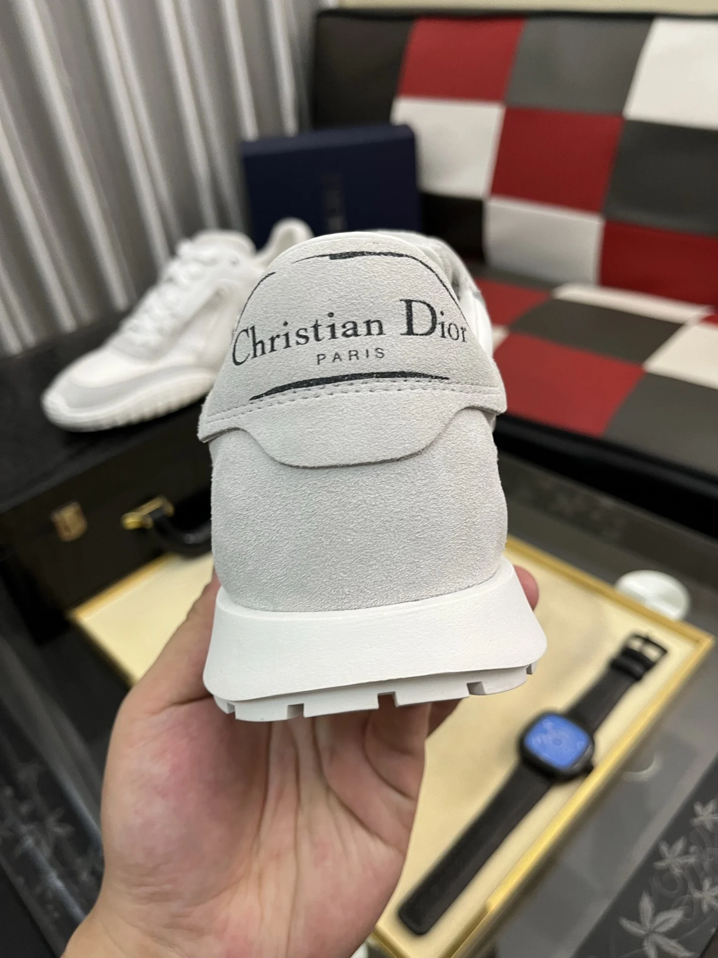 DIOR Sneakers Mesh Leather EU38-44 B40202608030147 - Image 8