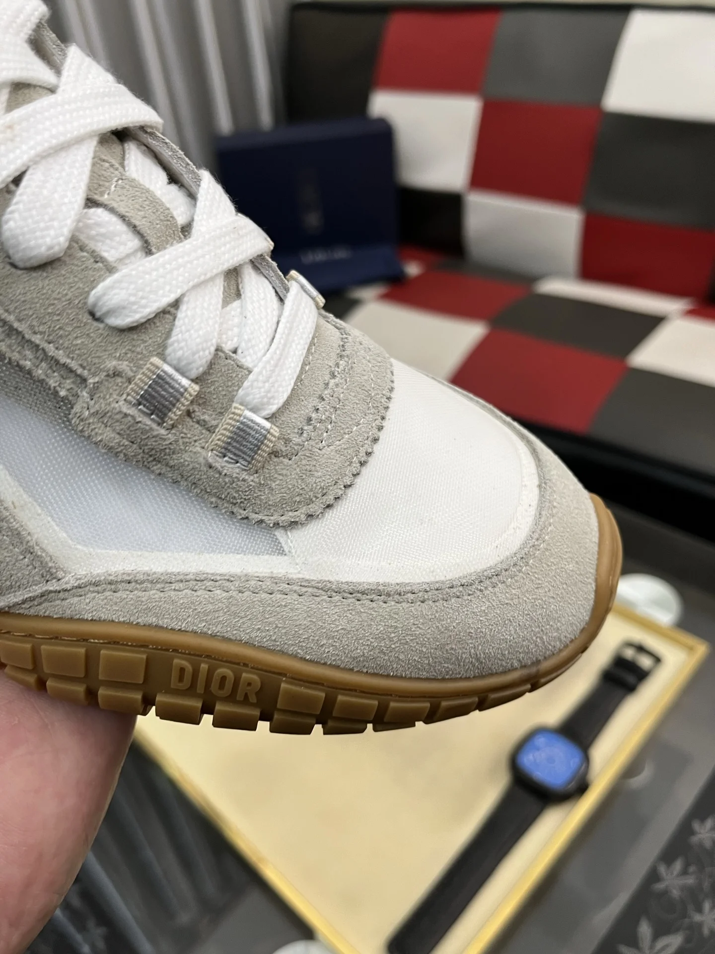 DIOR Sneakers Mesh and Calf Leather EU38-44 B40202608030145 - Image 6