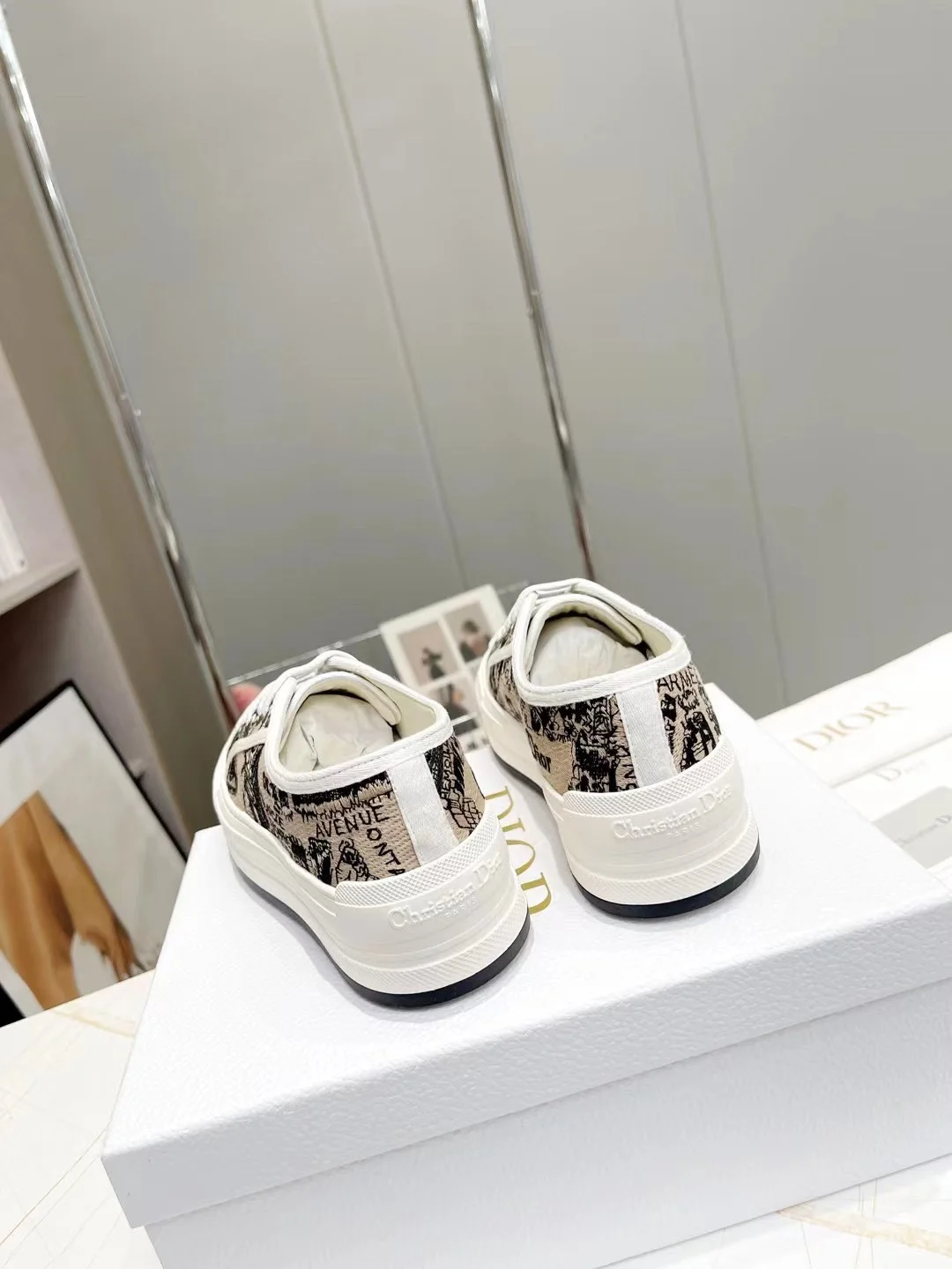 DIOR Sneakers Oblique Cotton EU35-41 B60202608030914 - Image 2