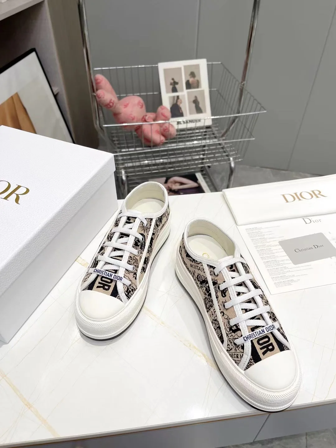 DIOR Sneakers Oblique Cotton EU35-41 B60202608030914 - Image 8