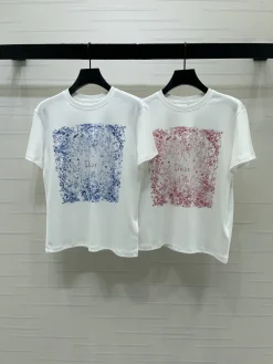 DIOR T-shirts Cotton S-M-L A45202608042575