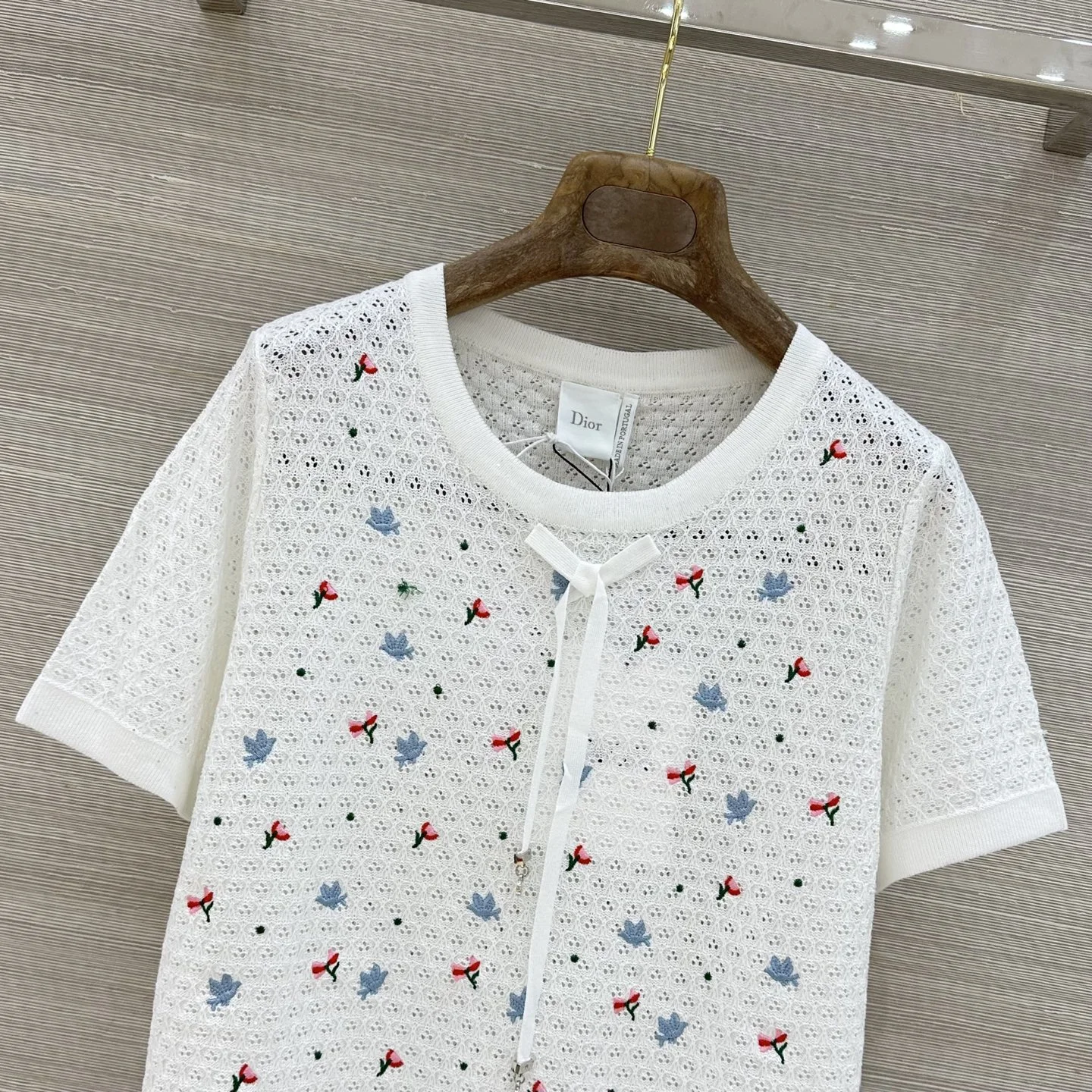DIOR T-shirts Tencel Linen S B10202608041113 - Image 2