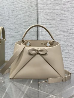 DIOR Top Handle Bags (Beige-Gold) 28X18X8CM G80202608060132