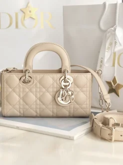 DIOR Top Handle Bags (Beige-SiDIORer) 22X12X6CM I50202608060313