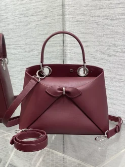 DIOR Top Handle Bags (Burgundy-SiDIORer) 28X10X22CM G30202608060448