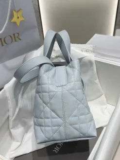 Alternative view of DIOR Top Handle Bags Calfskin Leather (Light Blue-SiDIORer) 16X18X12CM I50202608060169