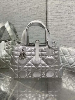 DIOR Top Handle Bags Calfskin Leather (SiDIORer) 23X15X15CM G80202608060376