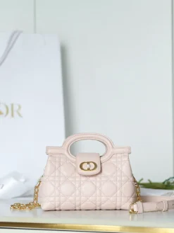 DIOR Top Handle Bags Lamb Leather (Pink-Gold) G50202608060505