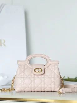 Alternative view of DIOR Top Handle Bags Lamb Leather (Pink-Gold) G50202608060505