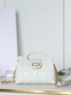 Alternative view of DIOR Top Handle Bags Lamb Leather (White-Gold) G50202608060504