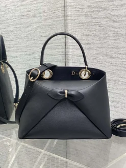 Alternative view of DIOR Top Handle Bags Leather (Black-Gold) 28X10X22CM G30202608060445