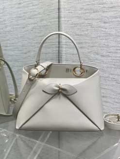 Alternative view of DIOR Top Handle Bags Leather (Gray-Gold) 28X10X22CM G30202608060449
