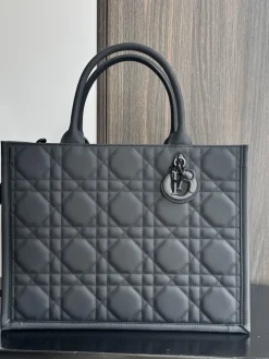 DIOR Totes Bags Calf Leather (Black-SiDIORer) 36X16X27CM H00202608060508