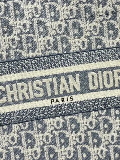 Alternative view of DIOR Totes Bags Raffia and Leather (Blue-White) H50202608060279