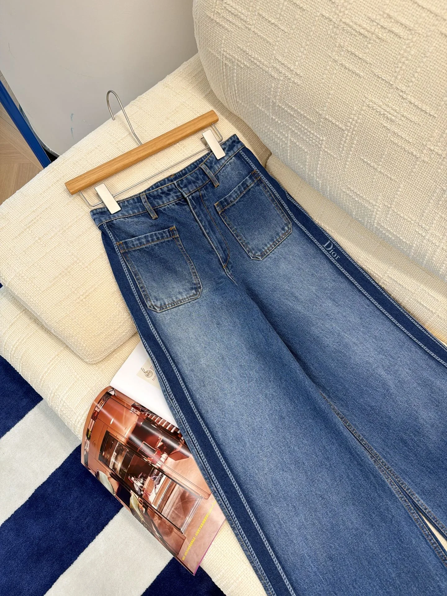 DIOR Trousers Cotton Denim S M L C65202608041761 - Image 2