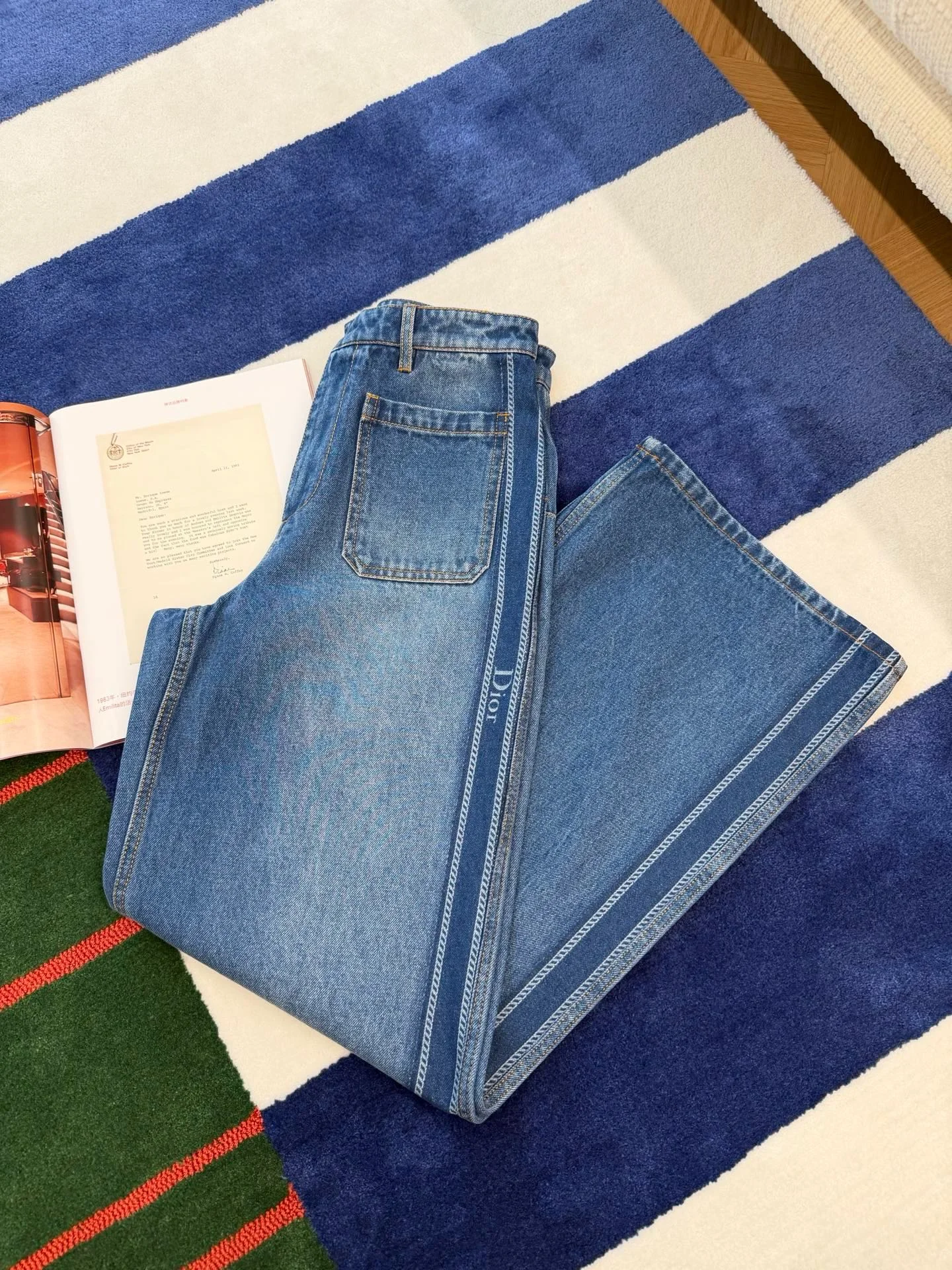 DIOR Trousers Cotton Denim S M L C65202608041761 - Image 7