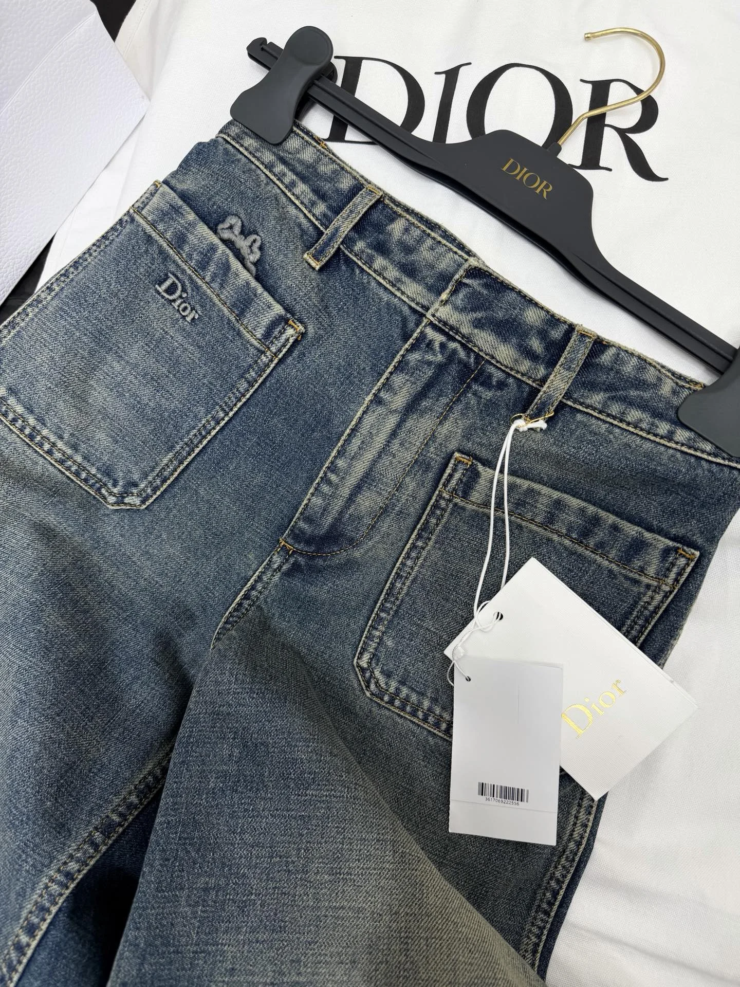 DIOR Trousers Washed Denim S-L C85202608042668 - Image 3