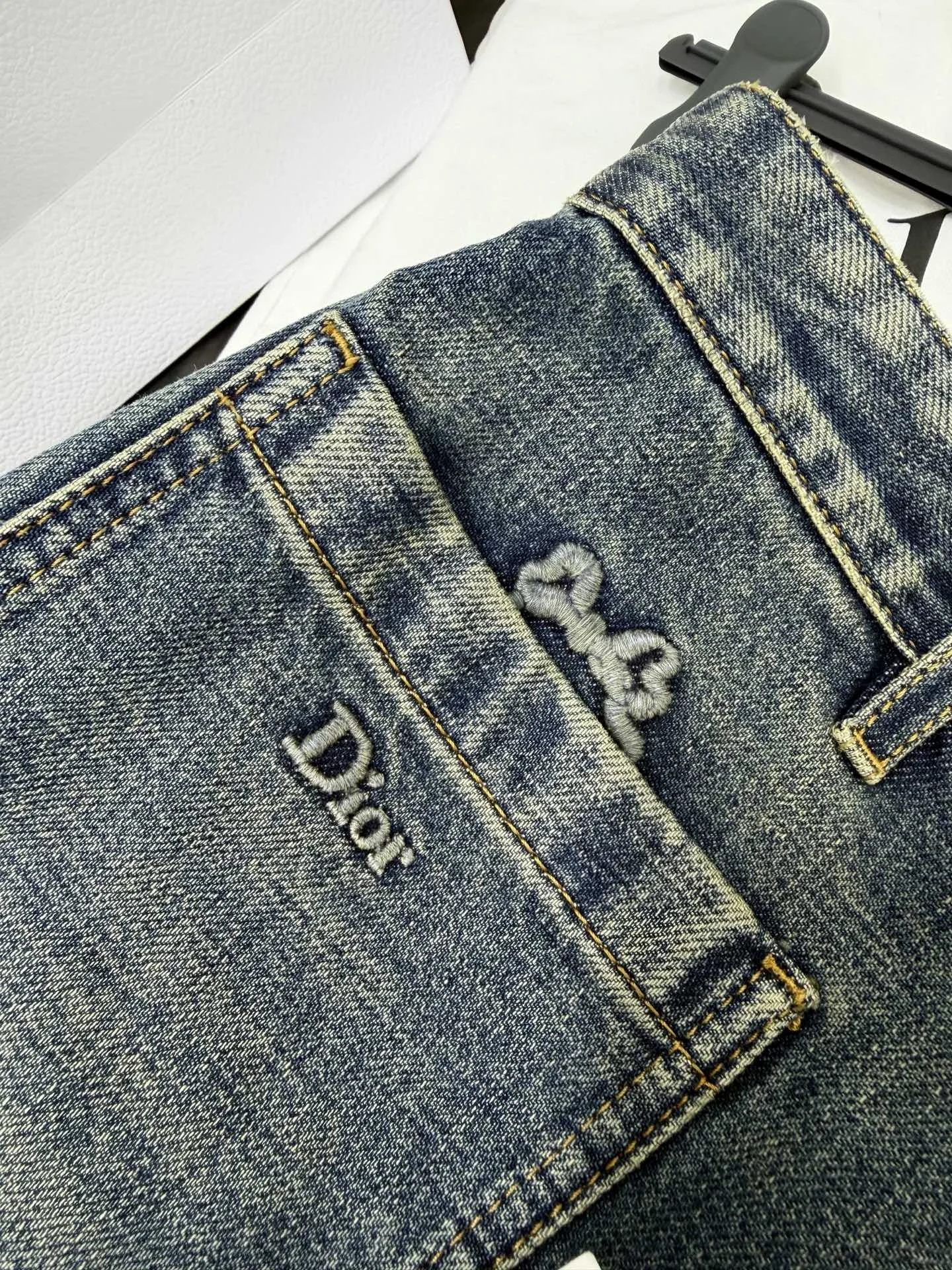 DIOR Trousers Washed Denim S-L C85202608042668 - Image 5