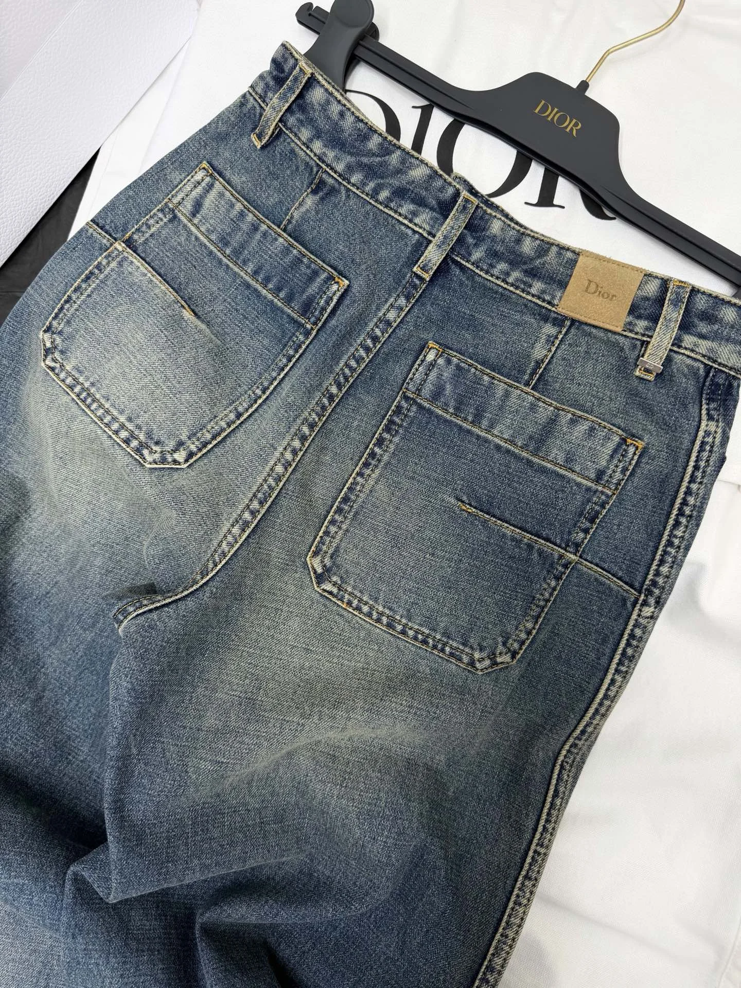 DIOR Trousers Washed Denim S-L C85202608042668 - Image 9