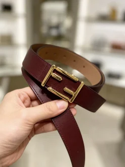 Alternative view of FENDI Belts Calf Leather 30mm Width A80202608050055