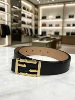Alternative view of FENDI Belts Calf Leather 30mm Width A80202608050057