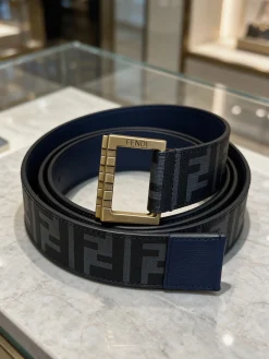 FENDI Belts Calf Leather One Size 38mm Width A80202608050406