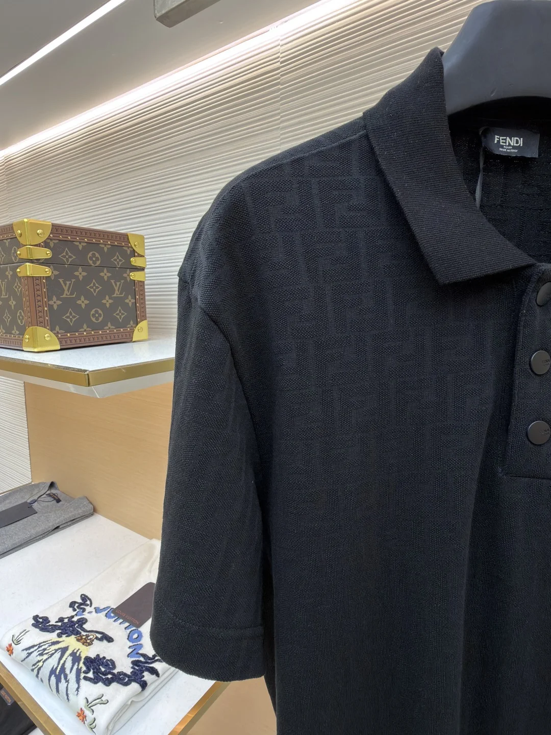FENDI Polos Cotton Jacquard S-XL A60202608060454 - Image 4