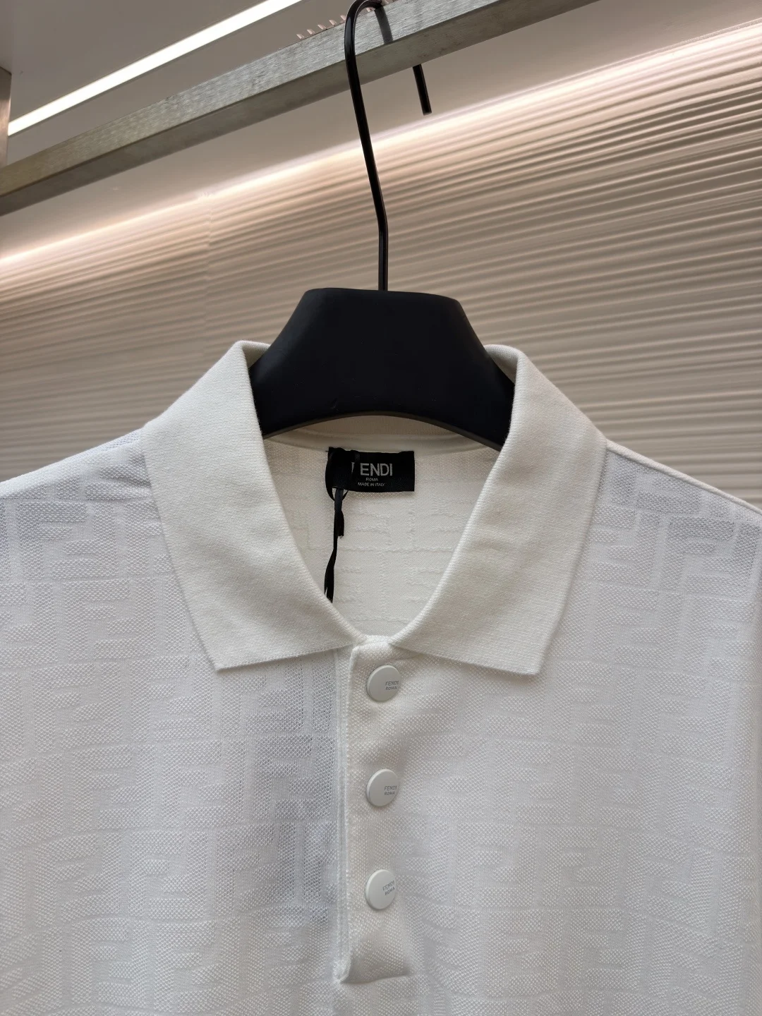 FENDI Polos Double Weave Cotton S-XL A60202608060453 - Image 3