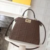 FENDI Shoulder Bags Calf Leather (Brown-Gold) 27X11X20CM I30202608080111