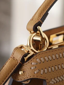 Alternative view of FENDI Shoulder Bags Calfskin Leather (Brown-Pink) 20X11X15CM H30202608080114