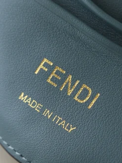 Alternative view of FENDI Shoulder Bags Canvas Leather (Blue-Brown-Black-White-Gold) 13X5X20CM D80202608080134