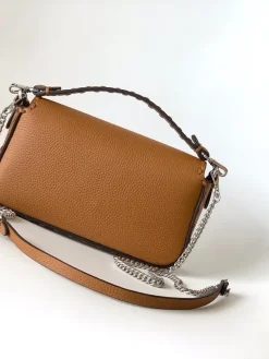 Alternative view of FENDI Shoulder Bags Caviar Leather (Brown-Silver) 20X5X13CM E60202608080165