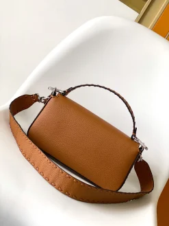 Alternative view of FENDI Shoulder Bags Caviar Leather (Brown-Silver) 27X6X15CM F60202608080158