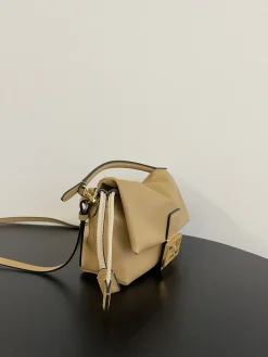 Alternative view of FENDI Shoulder Bags Lamb Leather (Beige-Gold) 16X10X13CM F30202608080182