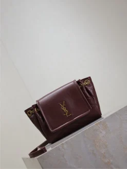 Alternative view of FENDI Shoulder Bags Lamb Leather (Burgundy-Gold) 18X13X6CM D80202608081495