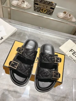 FENDI Slides Jacquard & Leather EU35-45 A90202608031481